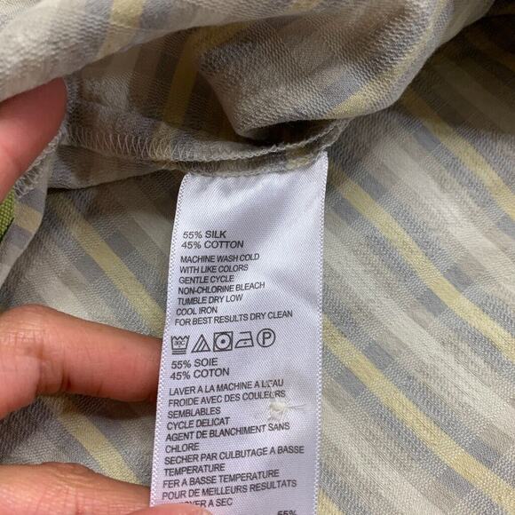 Tommy Bahama Shirt Mens XL Extra Large Multi Silk Blend Pixel in Paradise Camp - Picture 7 of 10